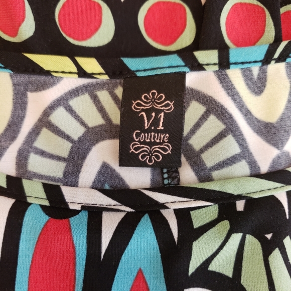 V1 Couture geometric print dress size 8 - Picture 8 of 8
